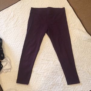 Aerie Cotton Leggings - Plum Color